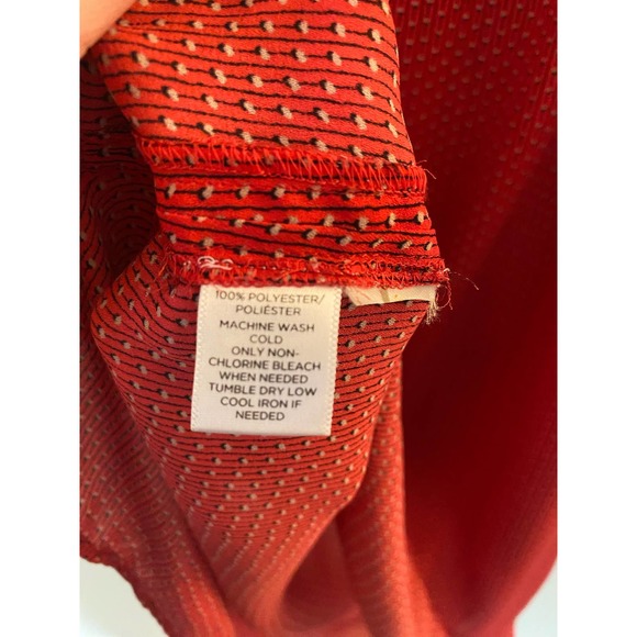 Loft cute red light weight sheer blouse tank size medium 0011 - Picture 4 of 8